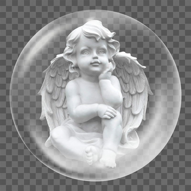 Cherub cupid sculpture png sticker, | Free PNG - rawpixel