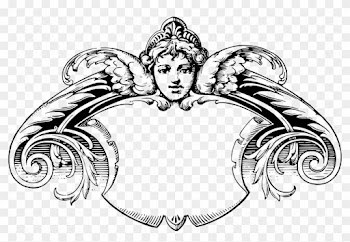 Cherub Frame - Victorian Frames Clip Art