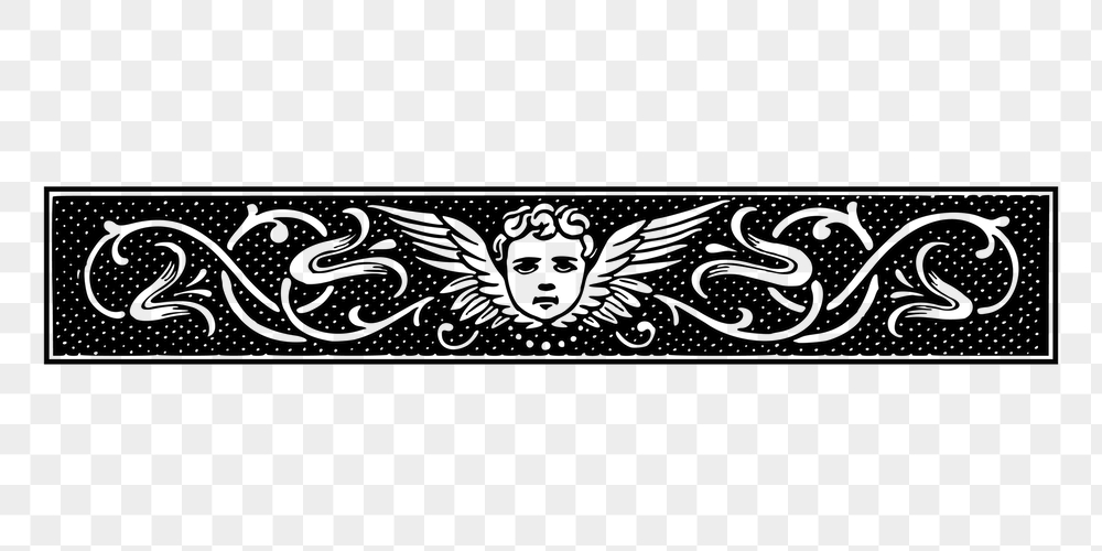 Cherub ornament png border sticker, | Free PNG - rawpixel
