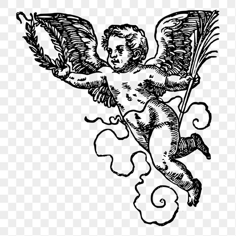Cherub png sticker, vintage illustration, | Free PNG - rawpixel