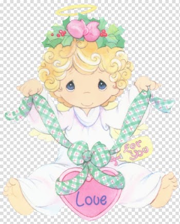 Cherub Precious Moments, Inc. Angel Christmas card, angel transparent background PNG clipart