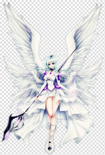 Cherub Seraph Angel Anime Drawing, cute girl transparent background PNG clipart