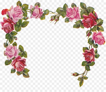 Cherub Smiling Angel Clip art - rose frame 