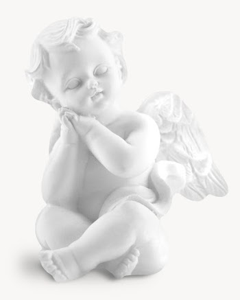 Cherub statue isolated on off white | Free Photo - rawpixel