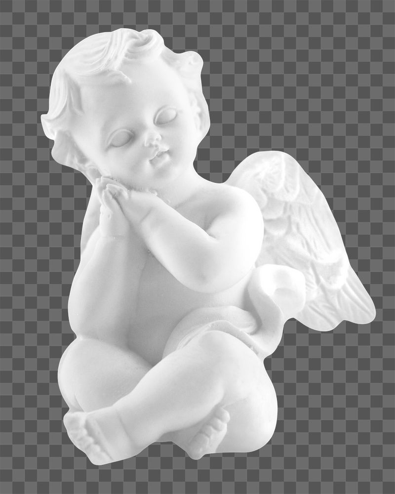 Cherub statue png sticker, transparent | Free PNG - rawpixel