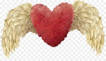 Cherub Wing Clip art - Heart Wings 