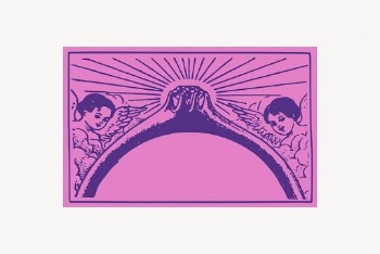 Cherubs ring frame clipart, vintage | Free Vector - rawpixel