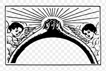 Cherubs ring png frame, vintage | Free PNG - rawpixel