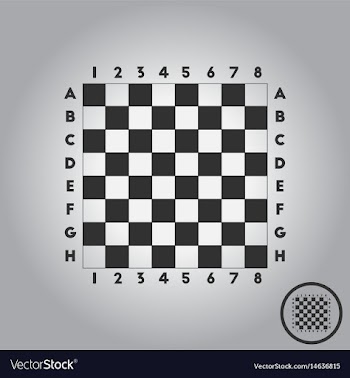Chess board vector image