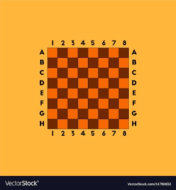 Chess board vector image