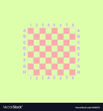 Chess board vector image