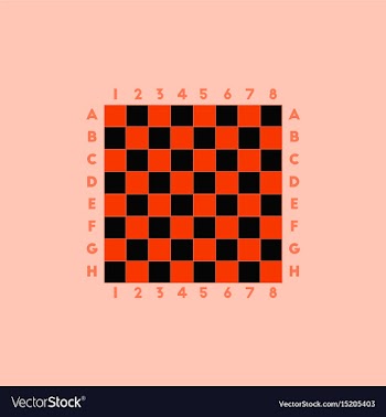 Chess board vector image