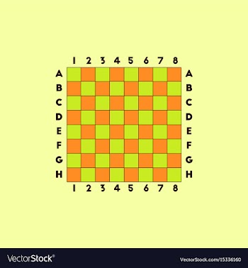 Chess board vector image