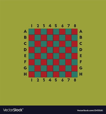 Chess board vector image
