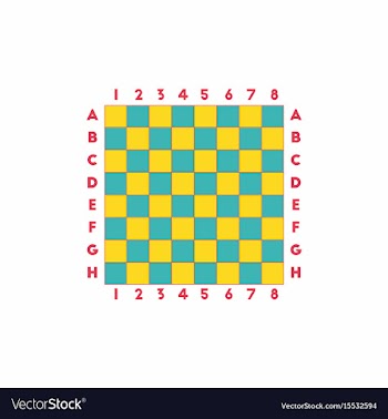 Chess board vector image