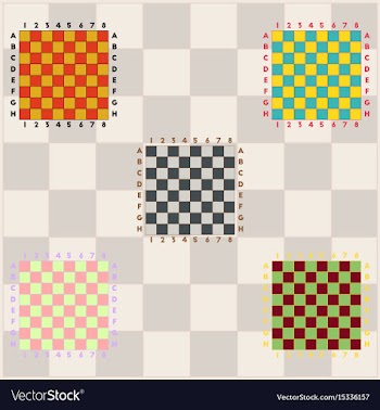 Chess boards collection vector image
