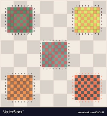 Chess boards set vector image