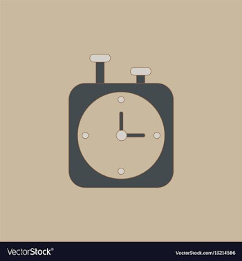 Chess clock stopwatch timer vector image