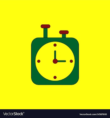 Chess clock stopwatch timer vector image