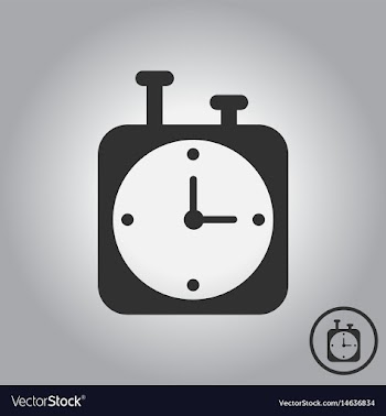 Chess clock stopwatch timer vector image