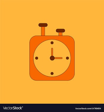 Chess clock stopwatch timer vector image