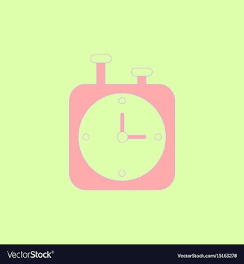 Chess clock stopwatch timer vector image