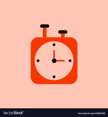 Chess clock stopwatch timer vector image