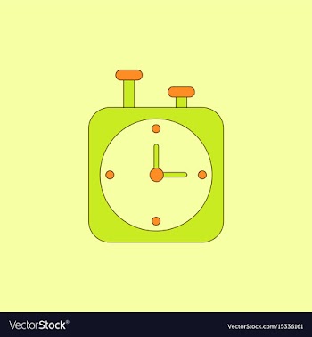 Chess clock stopwatch timer vector image