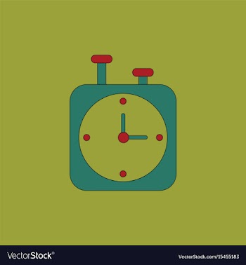 Chess clock stopwatch timer vector image