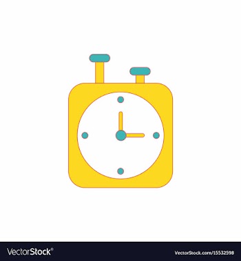 Chess clock stopwatch timer vector image