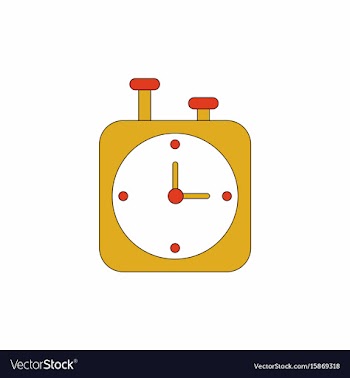 Chess clock stopwatch timer vector image