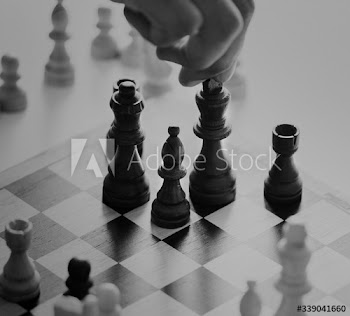 Chess game business strategy concept
