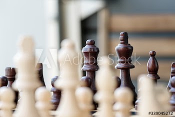 Chess game business strategy concept