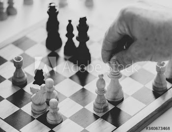 Chess game business strategy concept