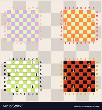 Chess game set vector image