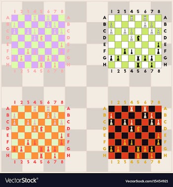 Chess game set vector image