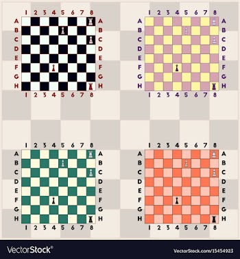 Chess game set vector image