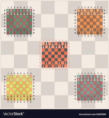 Chess game start set vector image