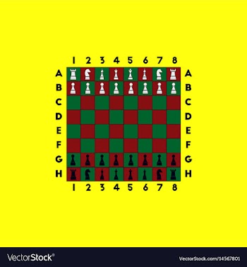 Chess game start vector image