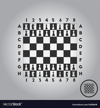 Chess game start vector image