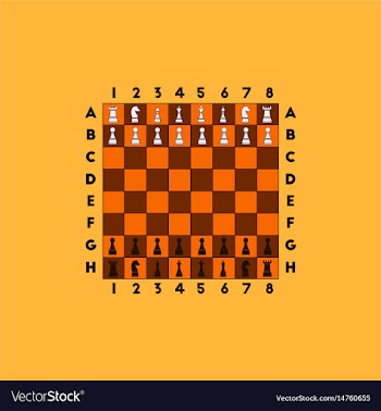 Chess game start vector image