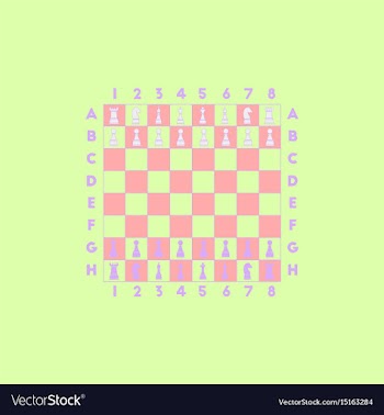 Chess game start vector image