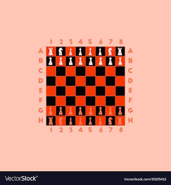 Chess game start vector image