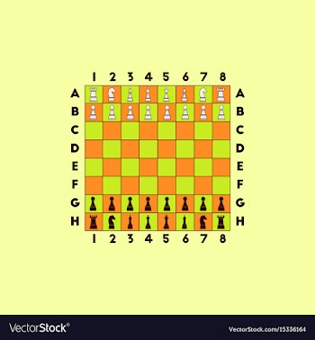 Chess game start vector image
