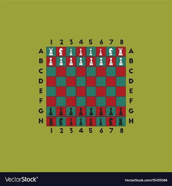 Chess game start vector image