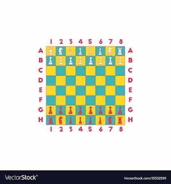 Chess game start vector image