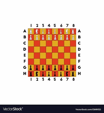 Chess game start vector image