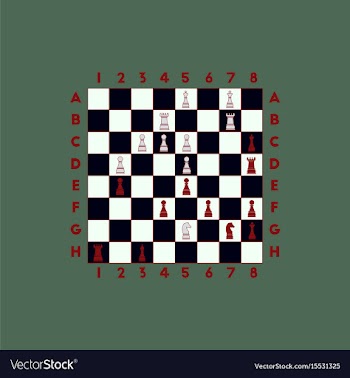 Chess game vector image
