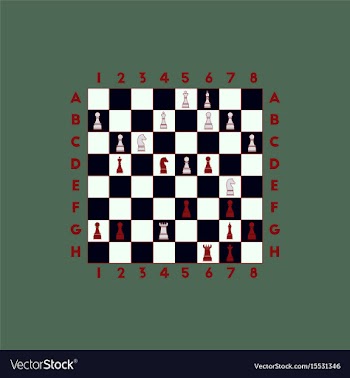 Chess game vector image