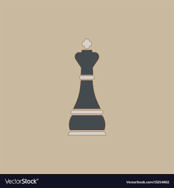Chess king vector image